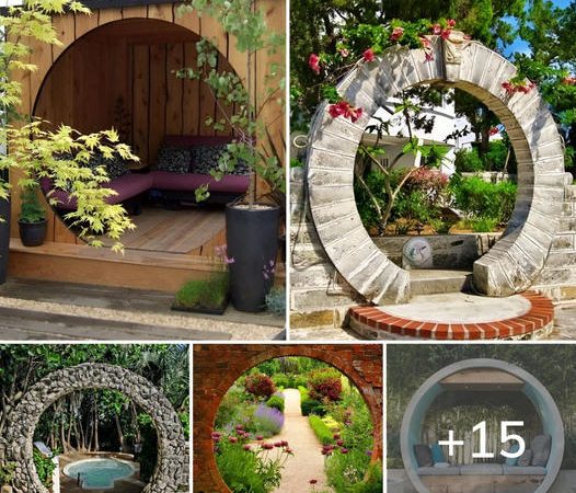 15 Lovely Moon Gates For Your Garden