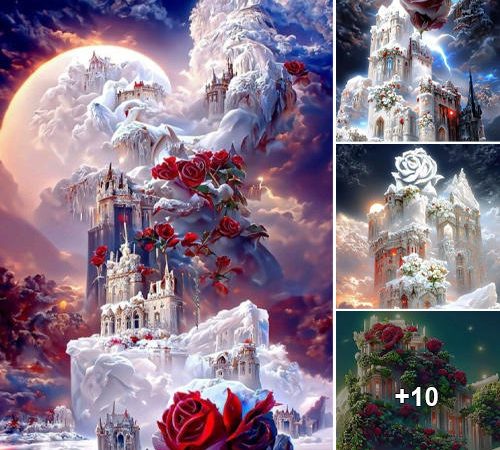 Snow Rose Castle: A Charming Retreat of Flowering Joy