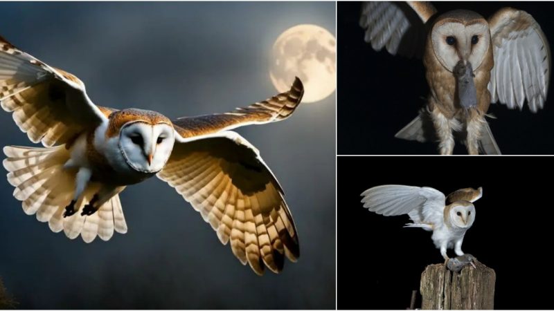 White Barn Owls Excel in Hunting Under Bright Moonlight