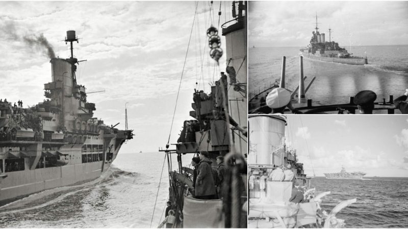 HMS Kelvin Joins Forces with HMS Ark Royal in the Mediterranean, November 1940