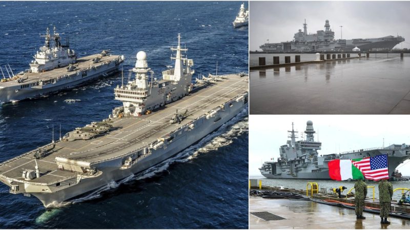 Italian Aircraft Carrier Cavour (550) Arrives in Norfolk, Virginia – February 2021